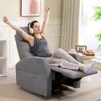 Verstellbarer Relaxsessel mit Fu?st¨¹tze, Moderner Polstersessel, Dunkelgrau