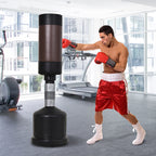 Standboxsack Boxpuppe Boxdummy DummyTraining Boxpartner Boxsack Box 158-186 cm Höhenverstellbar NEU Schwarz+Braun