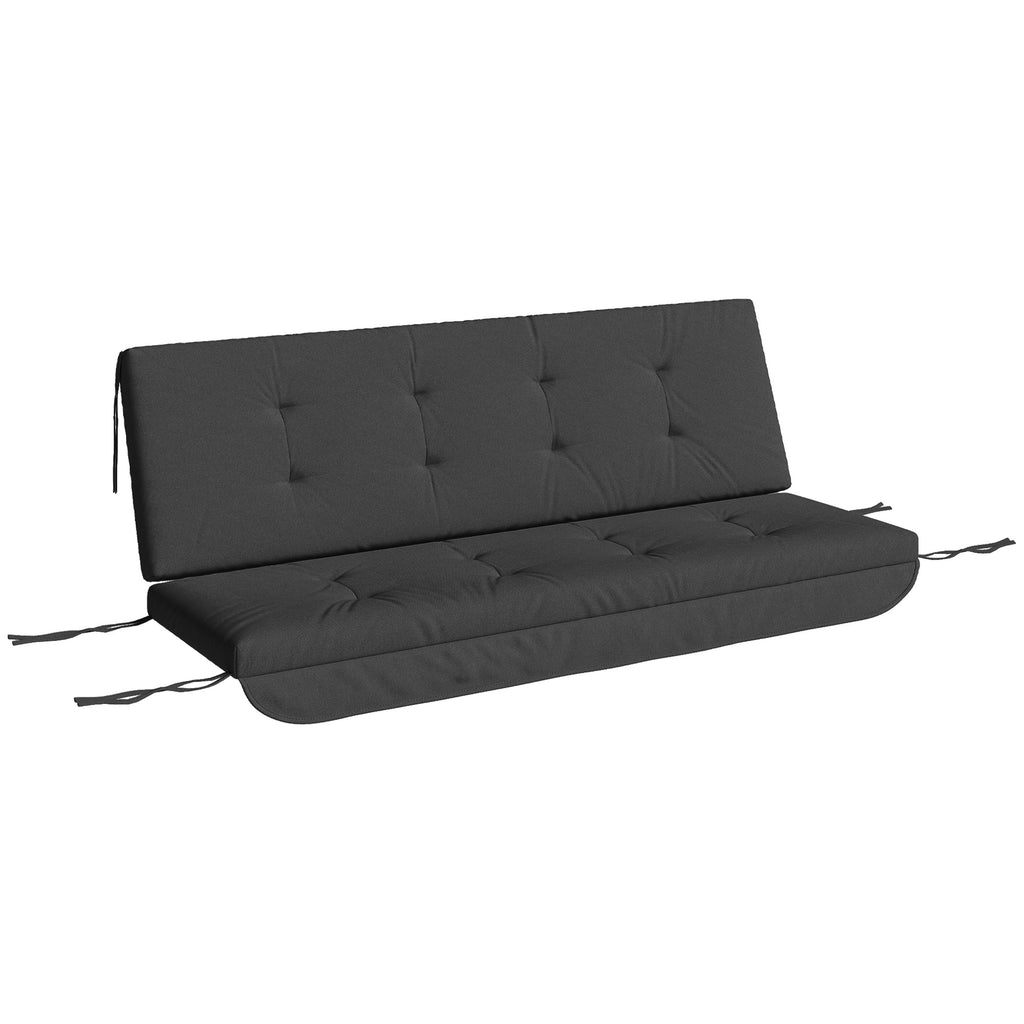Sitzkissen Sitzauflage für Hollywoodschaukel 170 x 100 x 8cm Dunkelgrau