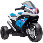 Kindermotorrad, Elektromotorrad, Scheinwerfer, 3 Musikmodi, f¨¹r Kinder 1,5-5 Jahre, Blau, 82,5 x 42 x 54cm