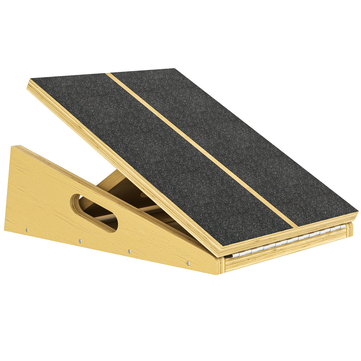 Schr?gbrett f¨¹r Entlastungs-¨¹bungen, 4 verstellbare Winkel, rutschfest, Holz