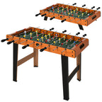 Tischkicker Kickertisch mit Edelstahlstangen, Für Kinder und Erwachsene, 84,5x40x61,2 cm, Schwarz