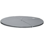 Pole-Dance-Matte, 5 cm dicke runde Kunststoff-Matte f¨¹r Pole-Dance-¨¹bungen, Gymnastik, Yoga, Hellgrau