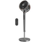 Standventilator Luftzirkulator Lüfter mit 12 Geschwindigkeitsstufen LED-Display Fernbedienung 70°+90° Oszillation Grau