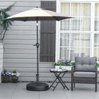 Sonnenschirmst?nder Sonnenschirmhalter, wetterbest?ndig, bef¨¹llbar, ?55 x 38H cm, Schwarz
