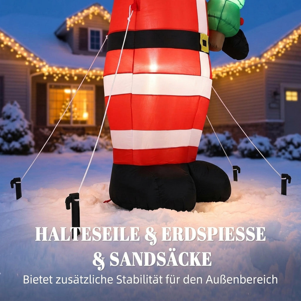 Aufblasbarer Weihnachtsmann, 2,43 m, für Innen und Außen