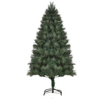 Weihnachtsbaum Ø90 x 180 cm, künstliche Tanne, realistisches Nadelkleid, Grün