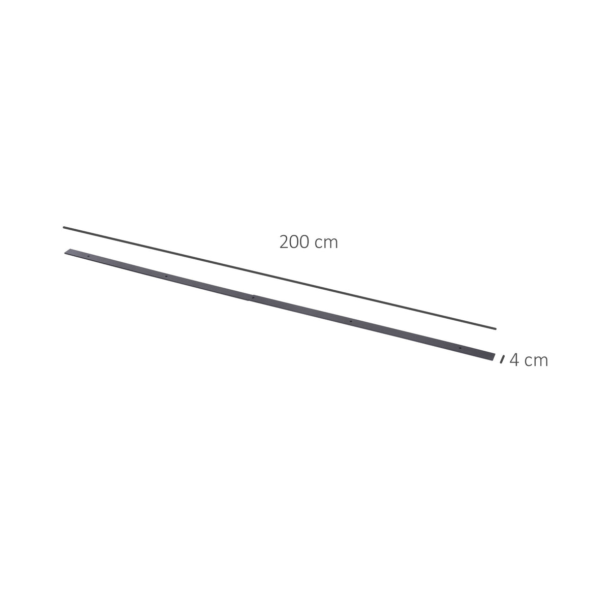 6.6FT/200cm Black Sliding Door Kit for Single Barn Door, Antique Sliding Barn Door Hardware Kit with J Shape Hanger