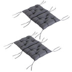 Set of Two Outdoor Seat Cushions - Grey