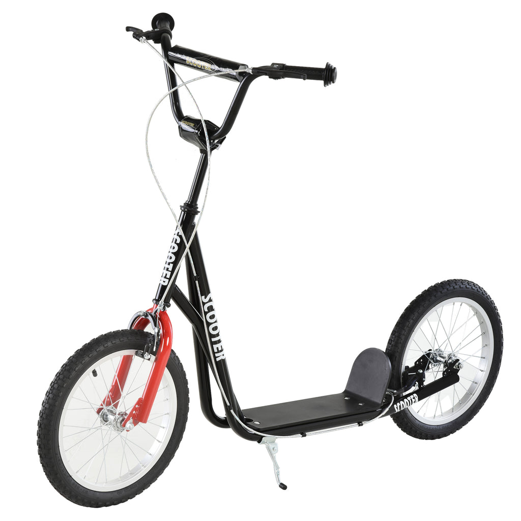 Kinderscooter mit Bremse höhenverstellbar Leichtbau Schwarz