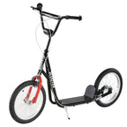 Kinderscooter mit Bremse höhenverstellbar Leichtbau Schwarz