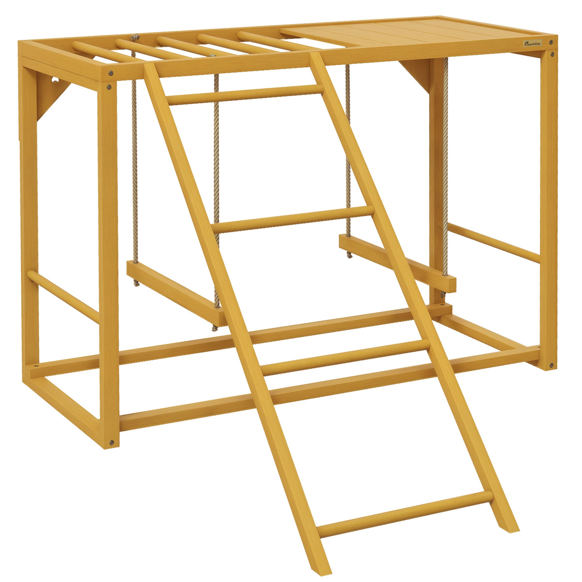 H¨¹hner-Spielger¨¹st mit Schaukeln und Leiter, f¨¹r 3-4 H¨¹hner, H¨¹hner-Kletterger¨¹st aus Holz