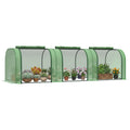 295 x 100 cm Low Tunnel Greenhouse - Green