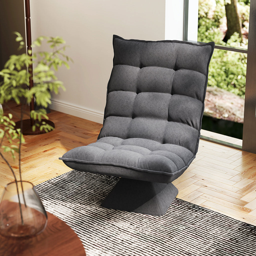 Relaxsessel Lesesessel, drehbar, 62 cm x 70 cm x 95 cm, Grau