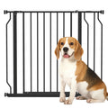 Wide Dog Safety Gate, with Door Pressure, for Doorways, Hallways, Staircases - Black