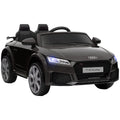 Kinder-Elektroauto, Audi TT RS Roadster, 3 km/h, Fernbedienung, LED, USB, Schwarz