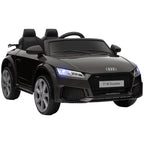 Kinder-Elektroauto, Audi TT RS Roadster, 3 km/h, Fernbedienung, LED, USB, Schwarz