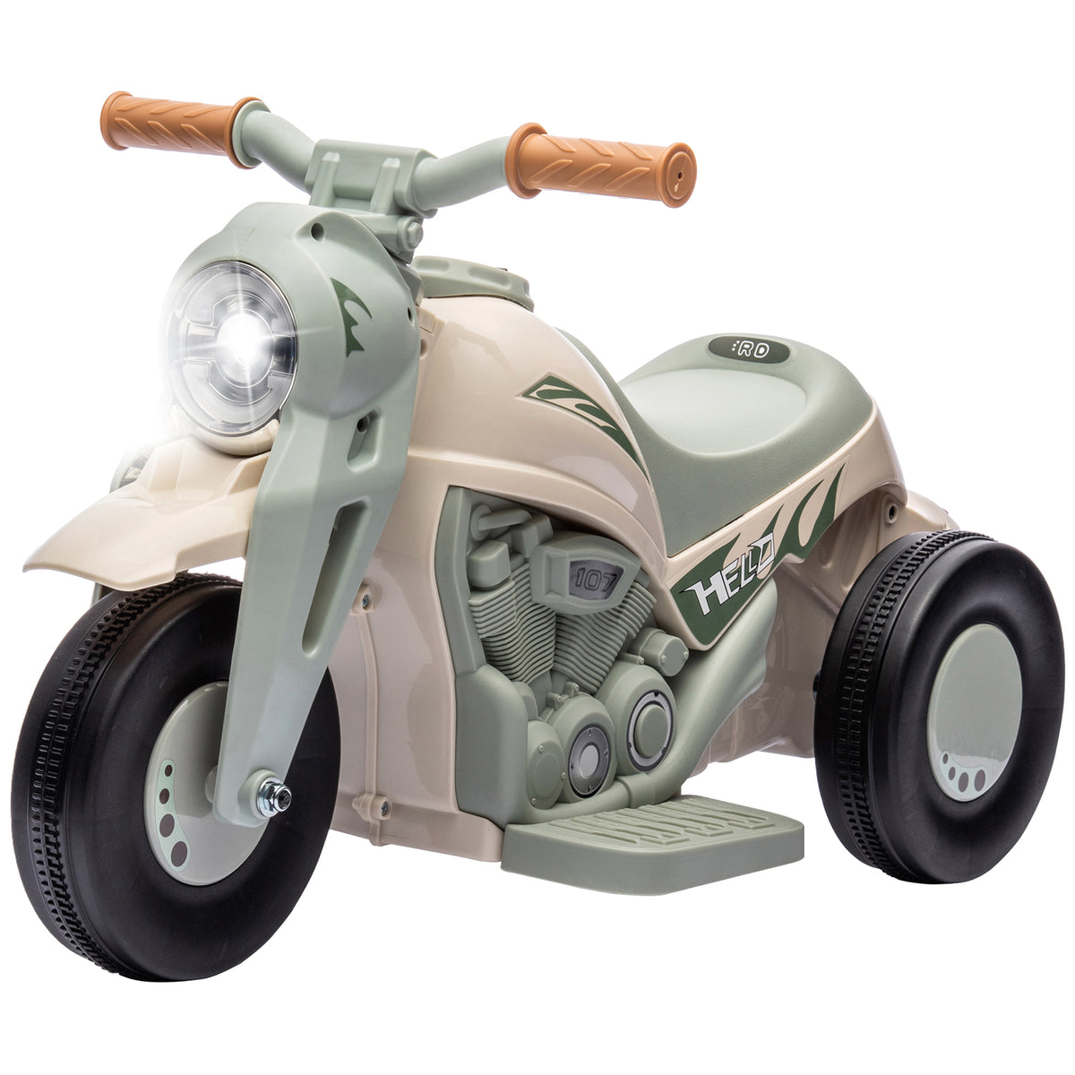 Kinder Elektro-Motorrad, 6V Kindermotorrad mit Musik, Blasen 2,5-3 km/h, f¨¹r 2-5 Jahre Kinder