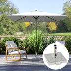 25kg Garden Umbrella Base Durable Parasol Holder Patio Furniture Outdoor Sunshade Marble Stand