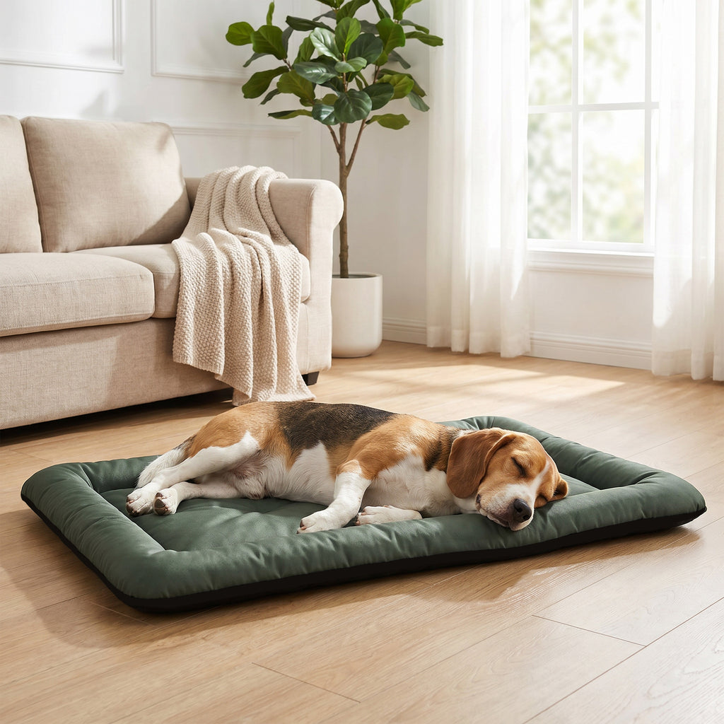 Waterproof Dog Bed, Foldable Pet Bed with Anti-Slip Bottom, Machine Washable for Medium and Large Dogs, 110 x 68 x 6 cm