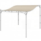 Ersatzdach für Pergola Sonnensegel für Terrassenüberdachung Ersatz-Dachplane für 3 x 3 m Pavillon 298x293 cm Cremeweiß