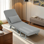 Schlafsessel, Polstersessel, zum G?stebett umwandelbar, ergonomisch, Hellgrau