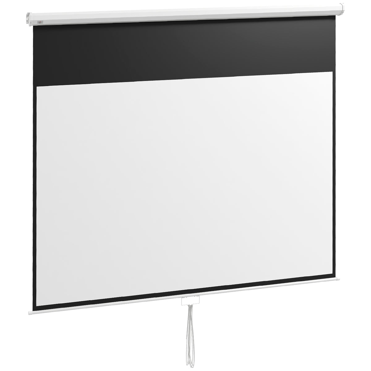 Projektorleinwand, 120 Zoll, 16:9 Format, Wand- oder Deckenmontage, Wei?