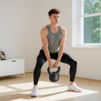 Kettlebell Kugelhantel 10 kg Gewicht-Hantel mit Sand befüllt für Anfänger Schwarz