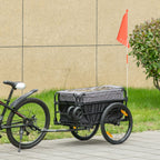 Lastenanhänger Bollerwagen 130 x 64 x 103 cm Stahl Schwarz+Grau