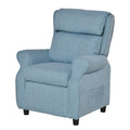 Kids Recliner Sofa Angle Adjustable Single Lounger Armchair Children Games Chair with Footrest for 3-5 years, Blue