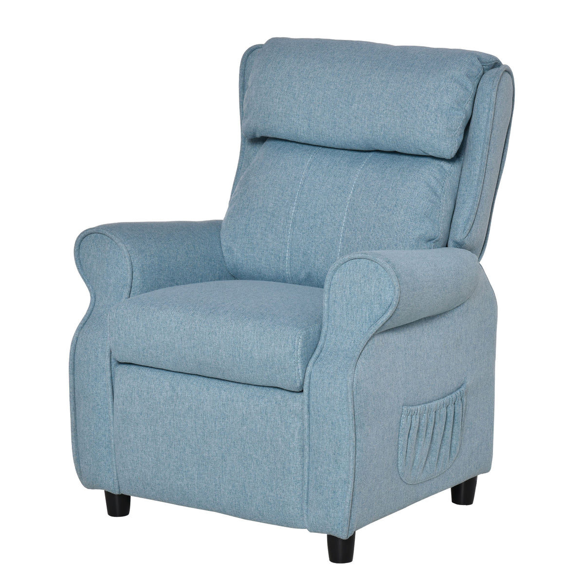 Kids Recliner Sofa Angle Adjustable Single Lounger Armchair Children Games Chair with Footrest for 3-5 years, Blue