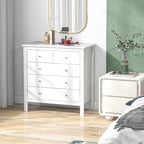 Kommode, Sideboard, leises ?ffnen/Schlie?en, Kippschutz, 79 x 39,5 x 80,5 cm, Wei?