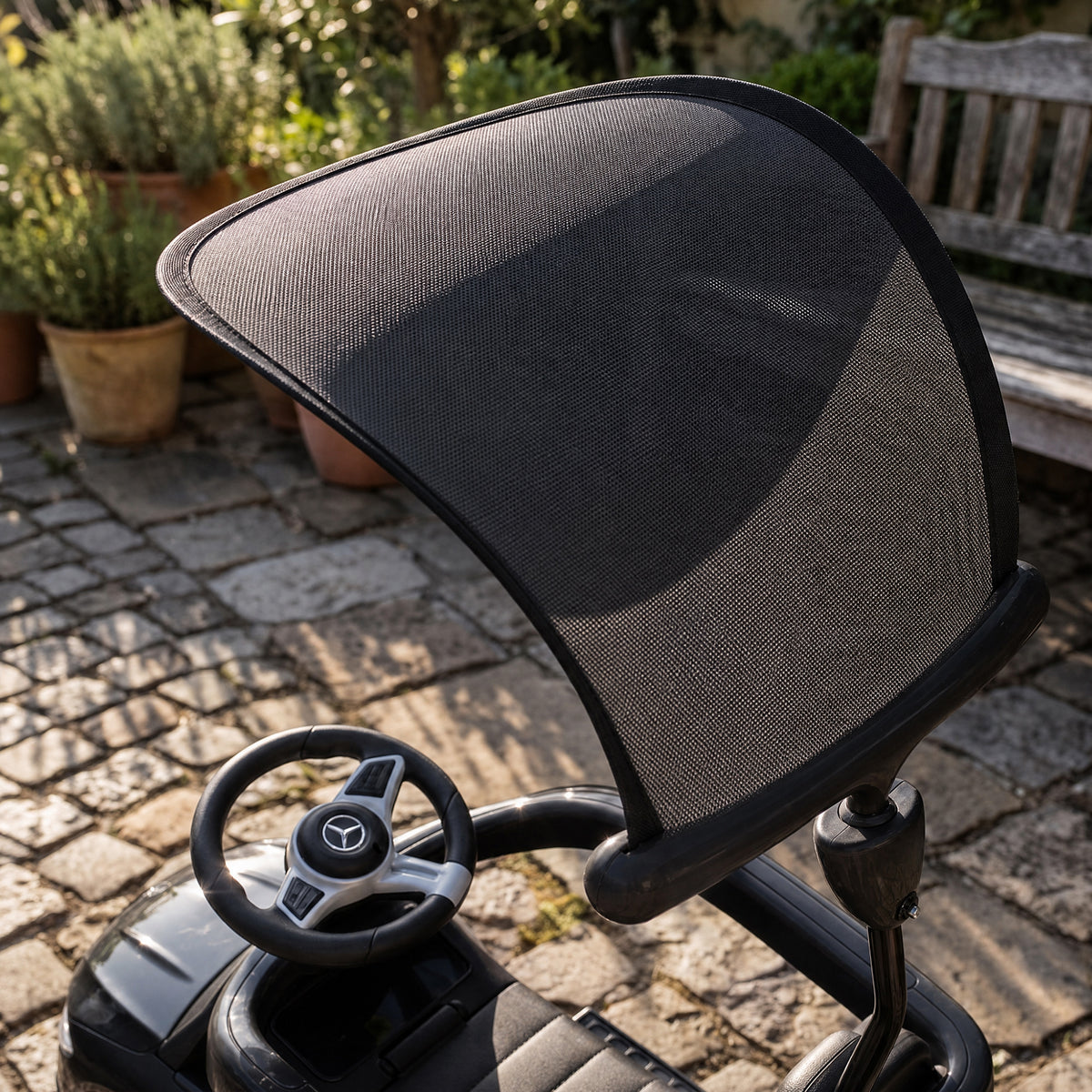 3-in-1 Rutschauto mit Schiebstange Mercedes-Benz Schwarz