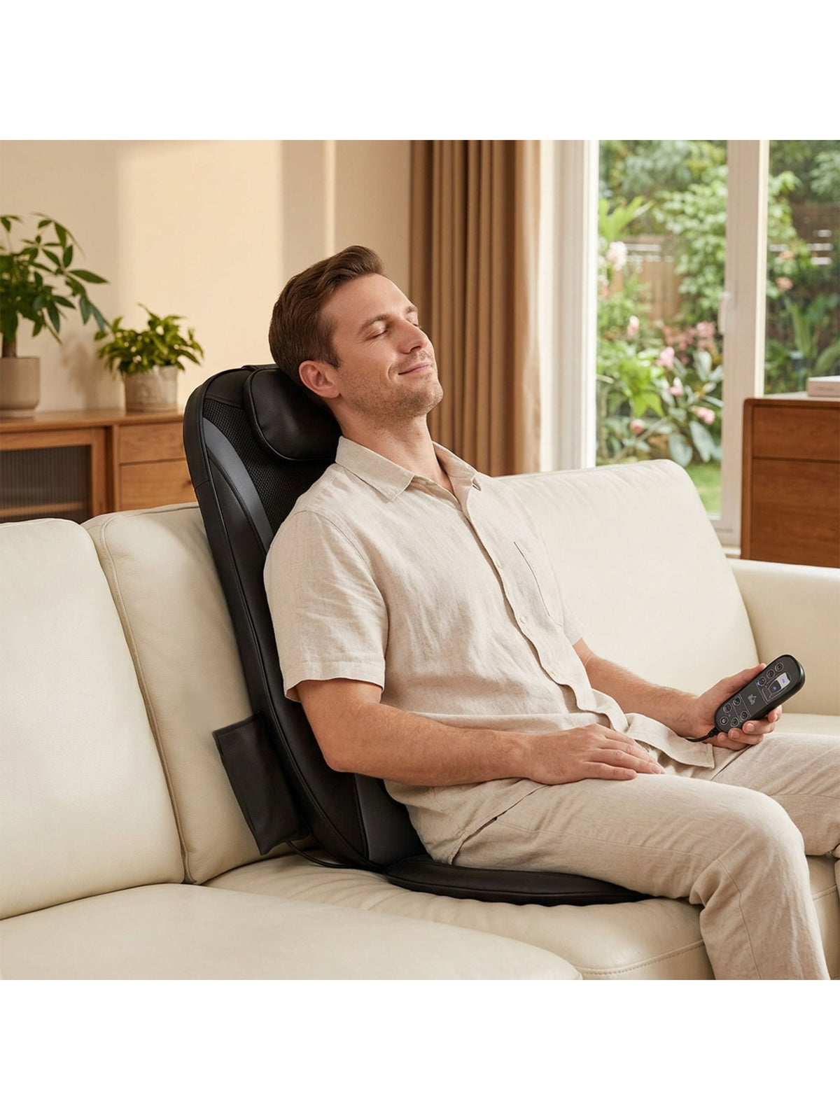 Massagesitzauflage Shiatsu mit Wärme, Tiefenmassage, Massagegerät