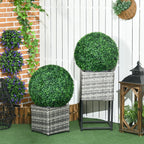 2er-Set Buchsbaumkugel, K¨¹nstliche Pflanzen, Zimmerpflanze mit UV-Schutz, Deko-Pflanze, f¨¹r Indoor, Outdoor, Gr¨¹n