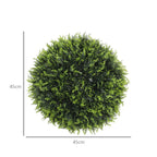 K¨¹nstliche Pflanzen im 2er-Set, UV-best?ndige dekorative Pflanzen, Deko-Pflanzen, Indoor, Outdoor, 45 cm, Gr¨¹n