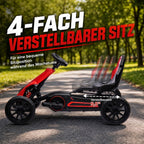 Kinder Elektro Gokart 12 V 3-5km/h Go Kart für 3-8 Jahre, Rot