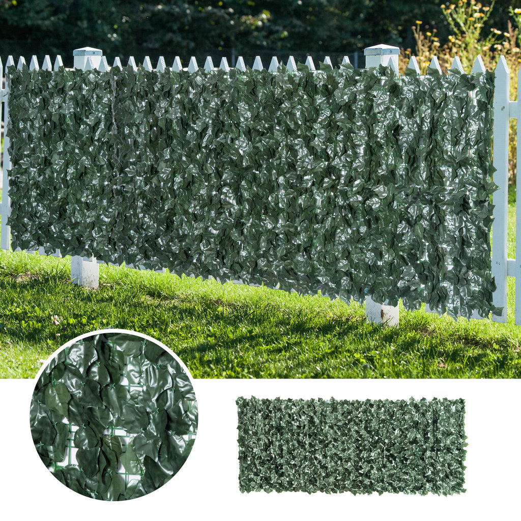 240 cm Artificial Leaf Screen - Green