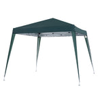 Faltpavillon 2,4x2,4m Pavillon Faltzelt mit UV-Schutz, Partyzelt inkl. Tragetasche für Garten, Balkon, Stahl Grün