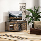TV Lowboard, Industrial Design, f¨¹r 60'' TVs, 6 F?cher, 2 Schiebet¨¹ren, Braun/Schwarz