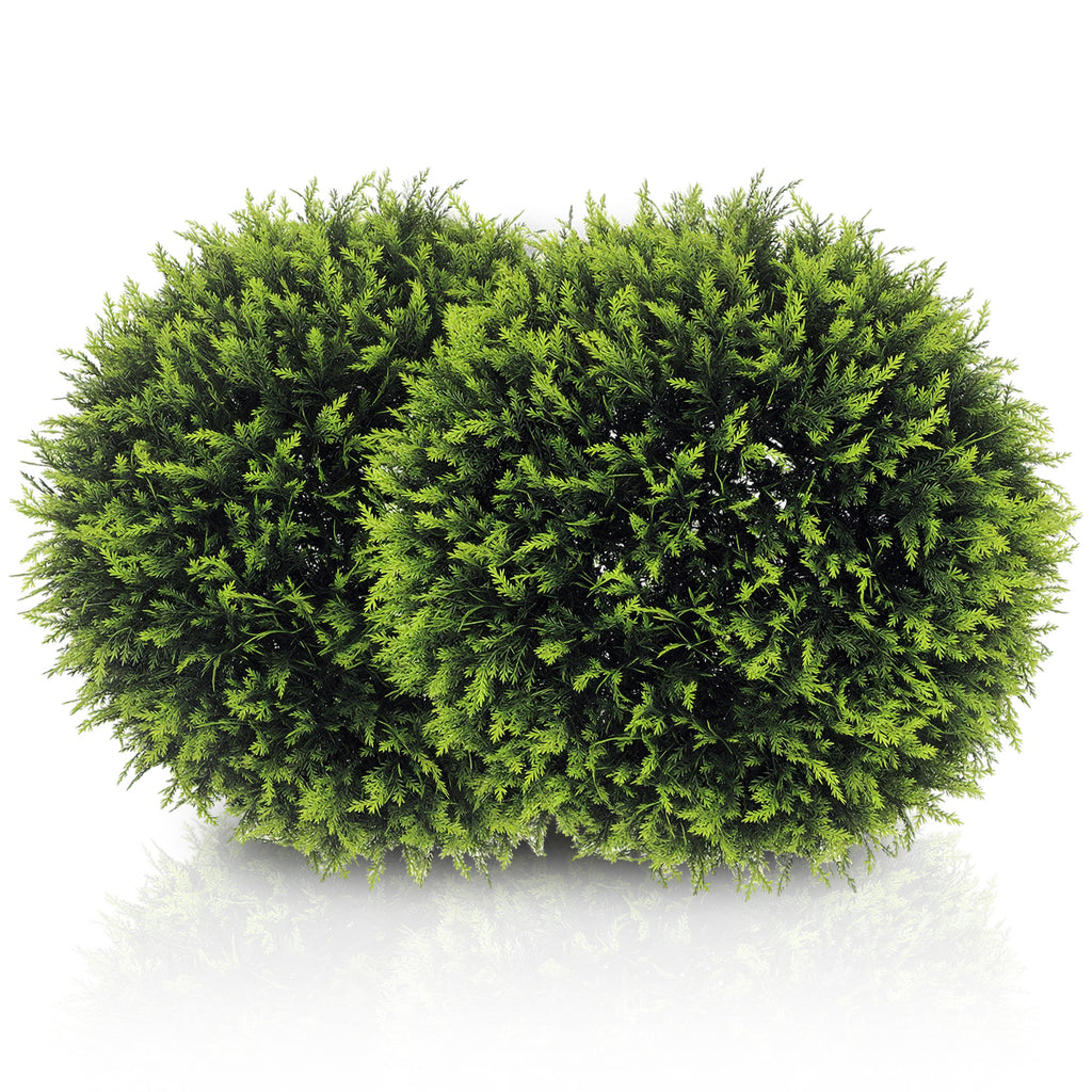 K¨¹nstliche Pflanzen im 2er-Set, UV-best?ndige dekorative Pflanzen, Deko-Pflanzen, Indoor, Outdoor, 45 cm, Gr¨¹n