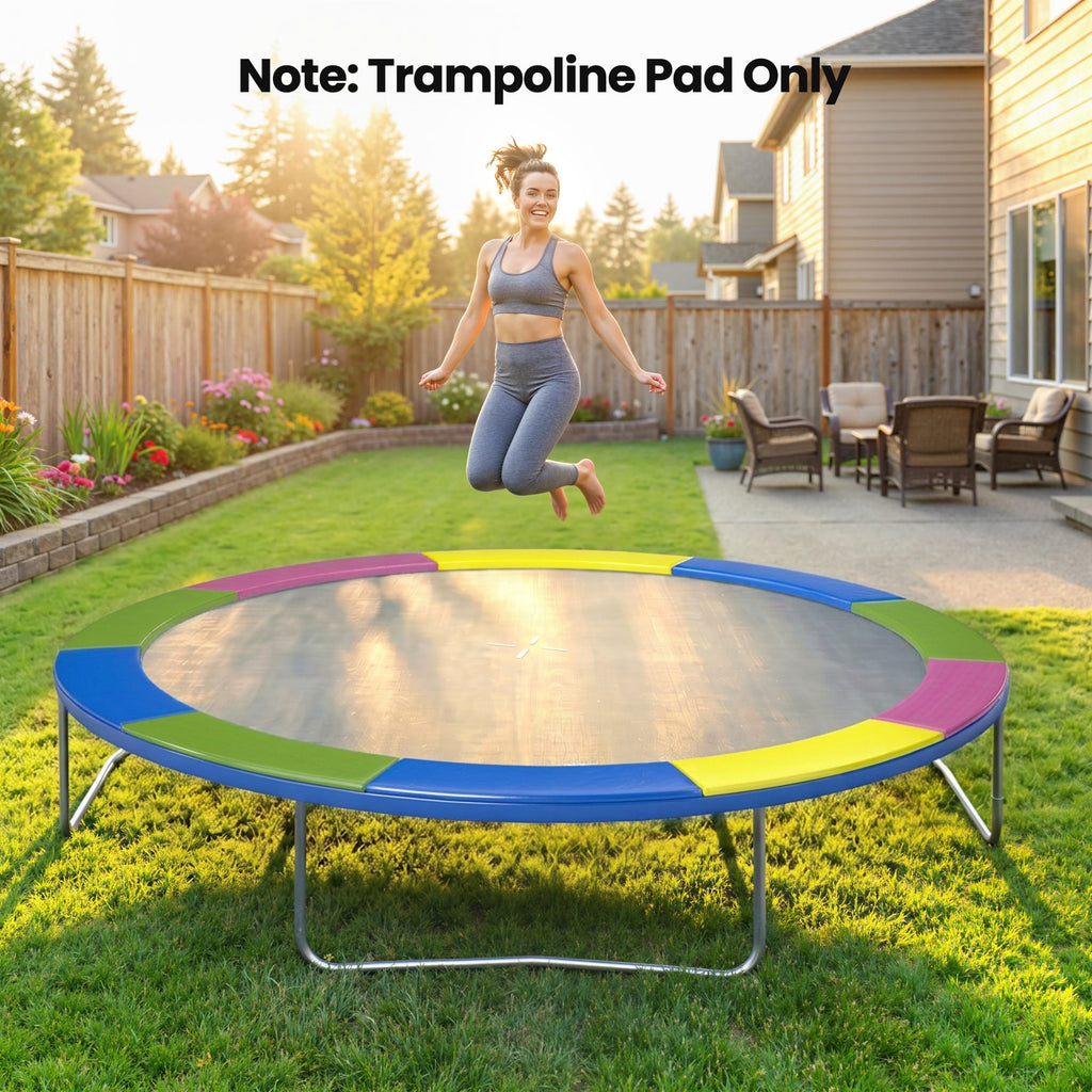 Ersatz-Randabdeckung für Trampoline, wasserfest, reißfest, Ø305 cm, bunt