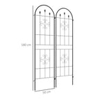 Set of Two Spiral Anchor Garden Trellis Panels