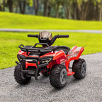 Kinder Quad Elektro 6V Kinderquad mit Vorwärtsfunktion, Musik, Elektro-Quad für Kinder 1,5-3 Jahre Rot