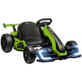24 V Elektro Go-Kart für Kinder Drift-Funktion für 6-12 Jahre Grün