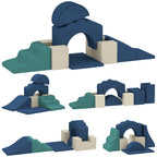 7-teiliges Set Kletterbl?cke f¨¹r Babys & Kleinkinder, weiches Kletterset f¨¹r den Innenbereich, Stoff, Schaumstoff, Bunt