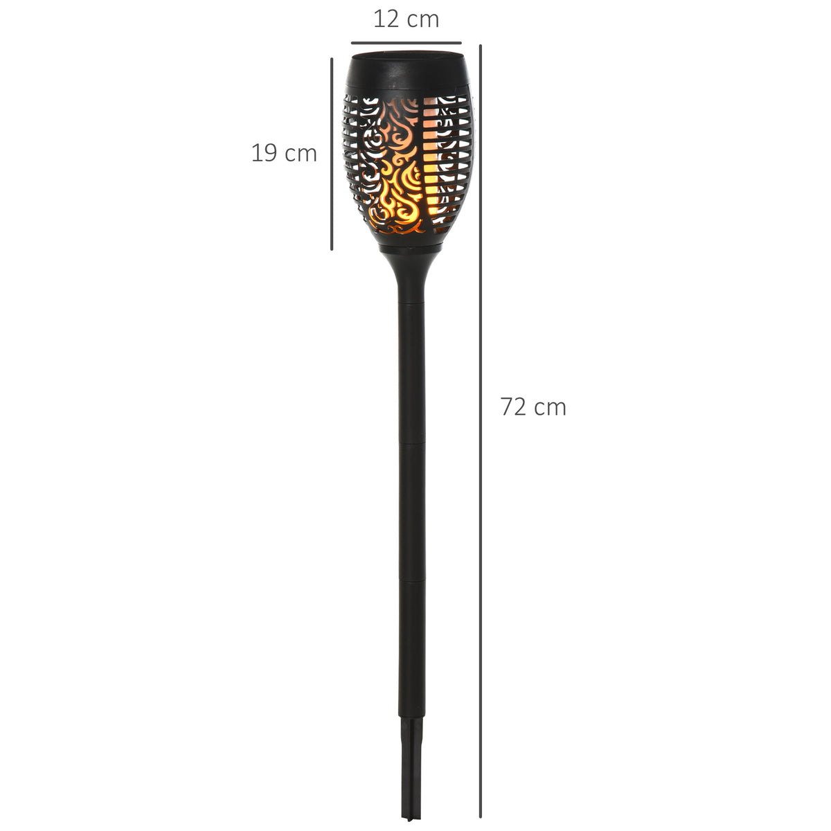  Gartenbeleuchtung 4 Stück Solar LED Warmweiß Gartenstrahler mit Erdspieß Stecker IP44 Wasserdichter Gartenleuchte Solar Gartenlampe für Draußen Garten Rasen, Hof