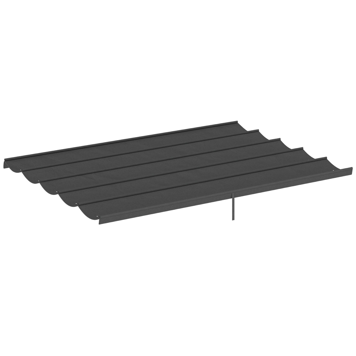 Retractable Pergola Cover, 3.5 x 2.6 m Replacement Canopy Fabric for 4 x 3 m Frame, Roof Top Only, Dark Grey