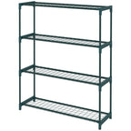 Four-Tier Steel Plant Shelf - Black