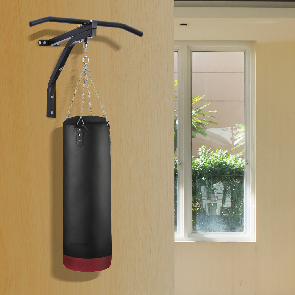 Boxsackhalterung Wandhalterung Boxsack Sandsack Halterung Tragkraft Stahl Schwarz 93 x 47 x 51 cm